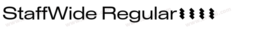StaffWide Regular字体转换